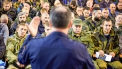 Мобилизованные Ставропольского края перед отправкой на войну в Украину. Фото ТАСС
